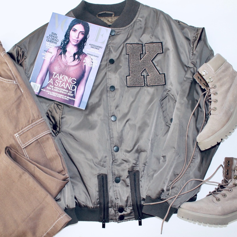 KOLLAR K Letterman Bomber Jacket